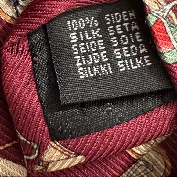 Men’s Equestrian Saddle Tack Horse Mallet 100% Silk Tie Neckwear MBP Preppy - Picture 5 of 5